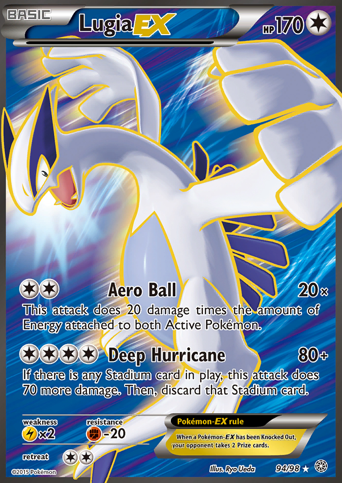 2015 Ancient Origins Full Art/Lugia EX   Holo