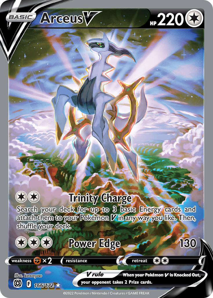 2022 Brilliant Stars Full Art/Arceus V   Holo