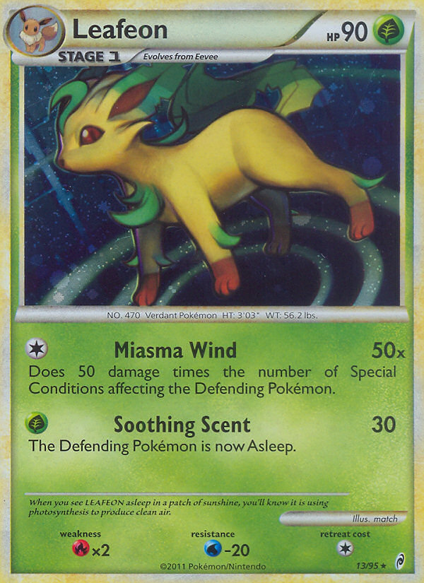 2011 Call of Legends Leafeon   Holo