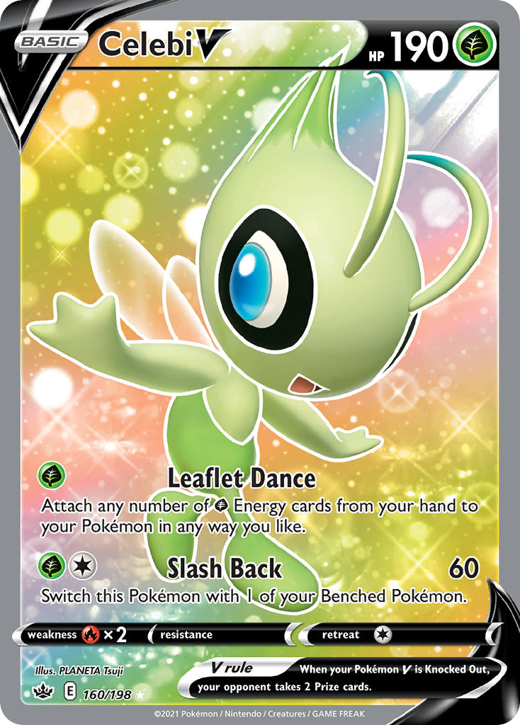 2021 Chilling Reign Full Art/Celebi V   Holo