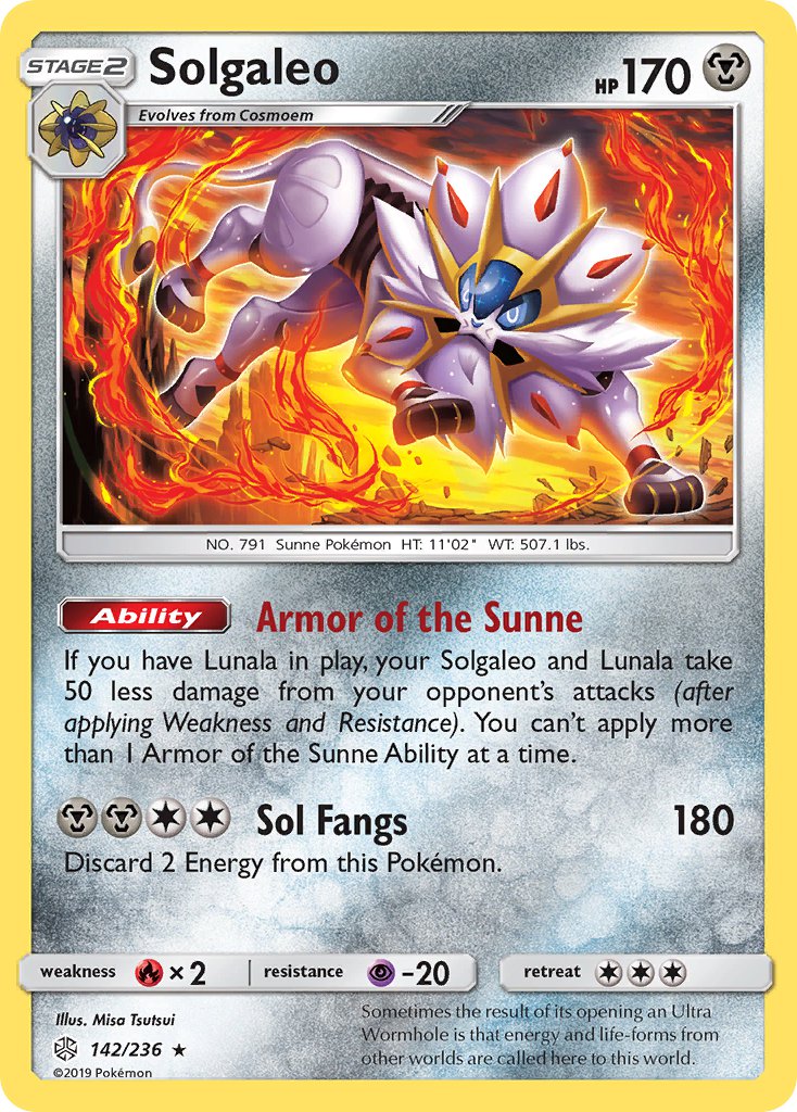 2019 Cosmic Eclipse Solgaleo   Holo