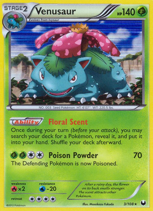 2012 Dark Explorers Venusaur   Holo