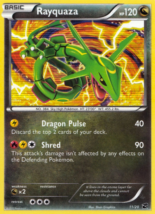 2012 Dragon Vault Rayquaza Dragon Vault Stamp 