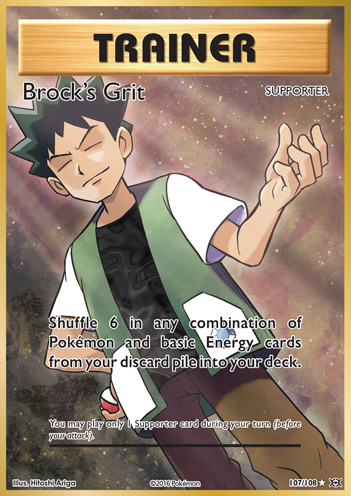 2016 Evolutions Full Art/Brock's Grit  