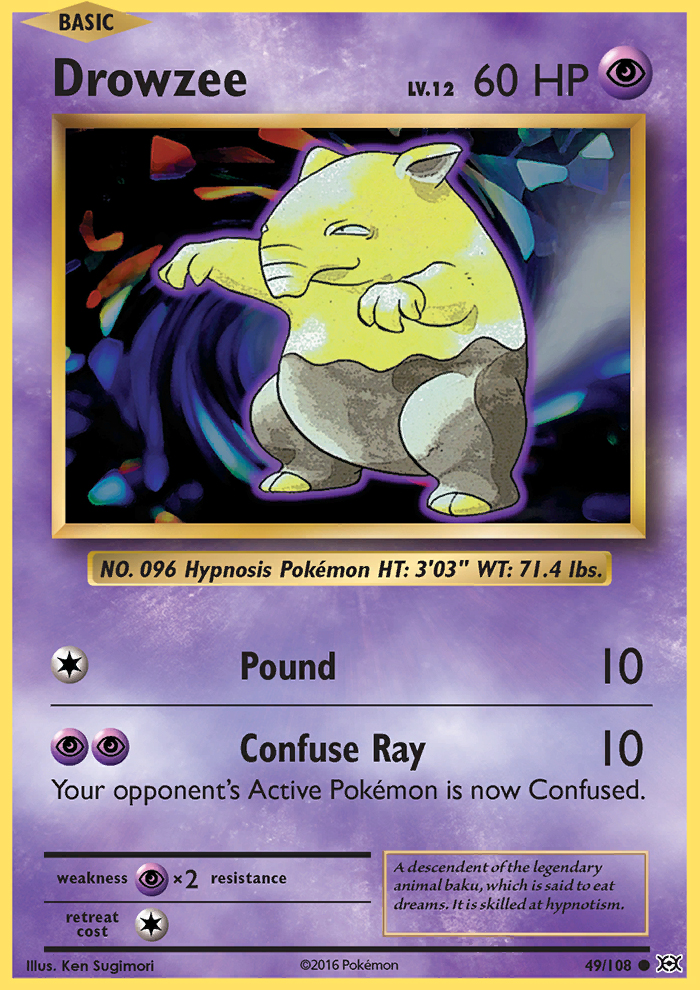 2016 Evolutions Drowzee  