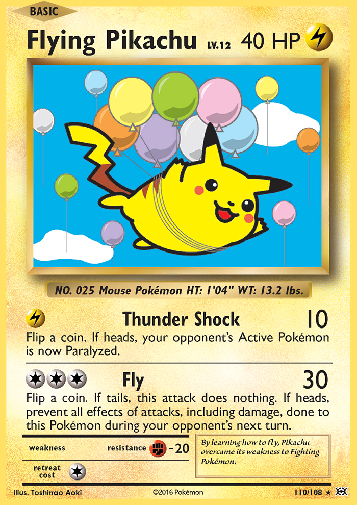 2016 Evolutions Flying Pikachu  