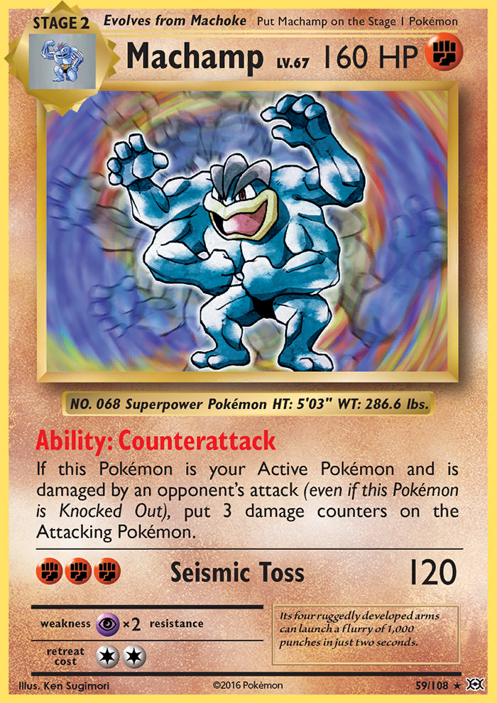 2016 Evolutions Machamp Prerelease-Staff  Holo