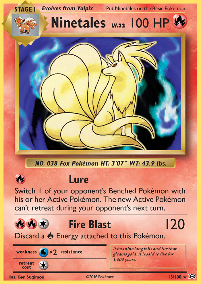 2016 Evolutions Ninetales   Holo