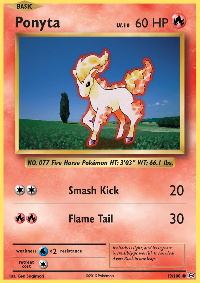 2016 Evolutions Ponyta  