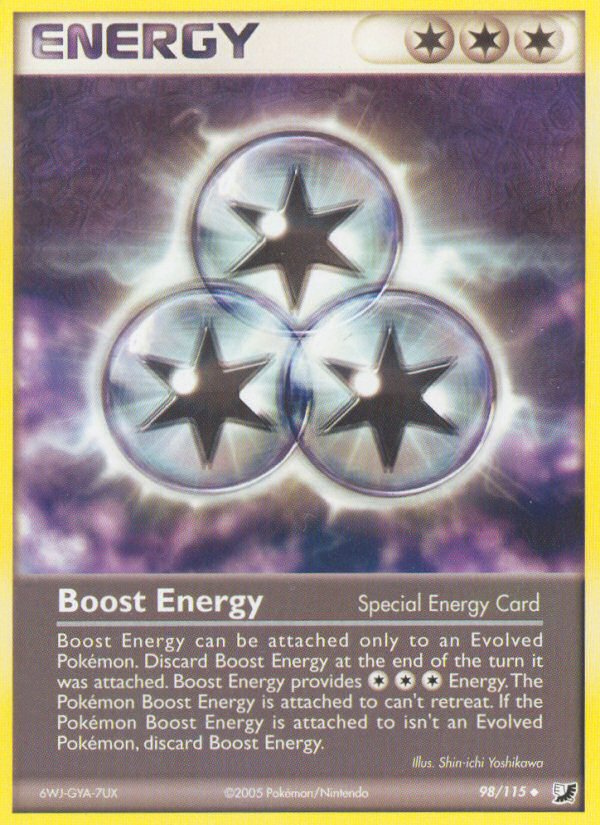 2005 EX Unseen Forces Boost Energy Reverse Foil 