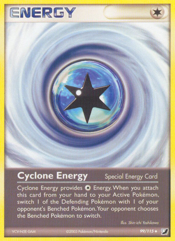 2005 EX Unseen Forces Cyclone Energy Reverse Foil 