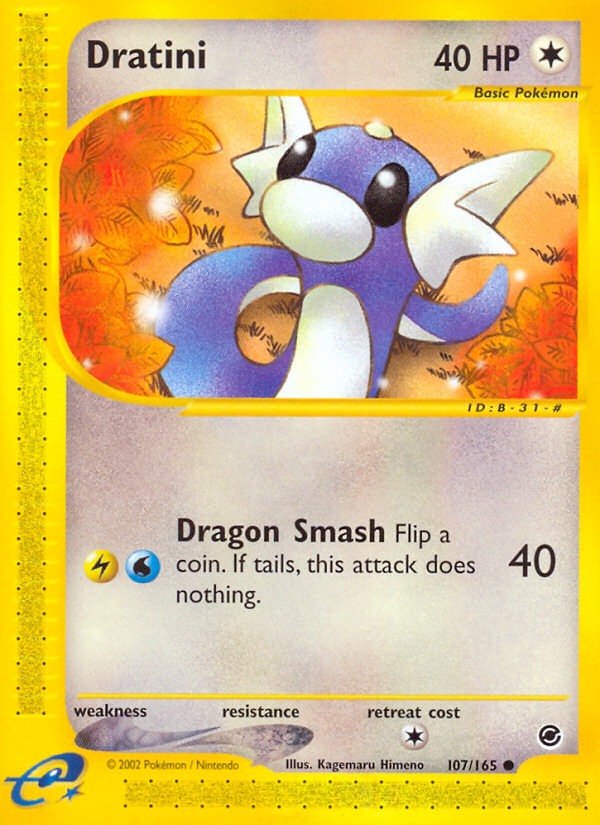 2002 Expedition Base Set Dratini Reverse Foil 