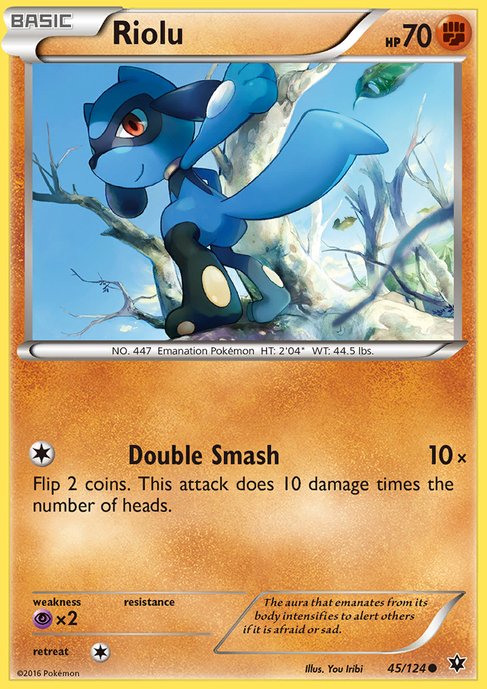 2016 Fates Collide Riolu Reverse Foil 