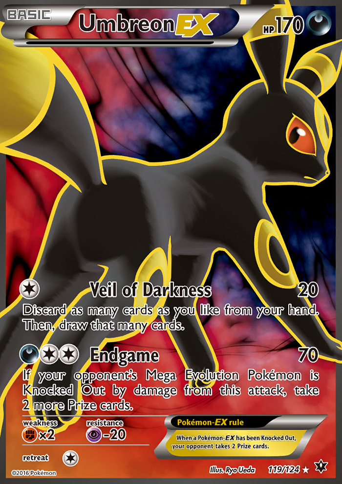 2016 Fates Collide Full Art/Umbreon EX Portuguese  Holo