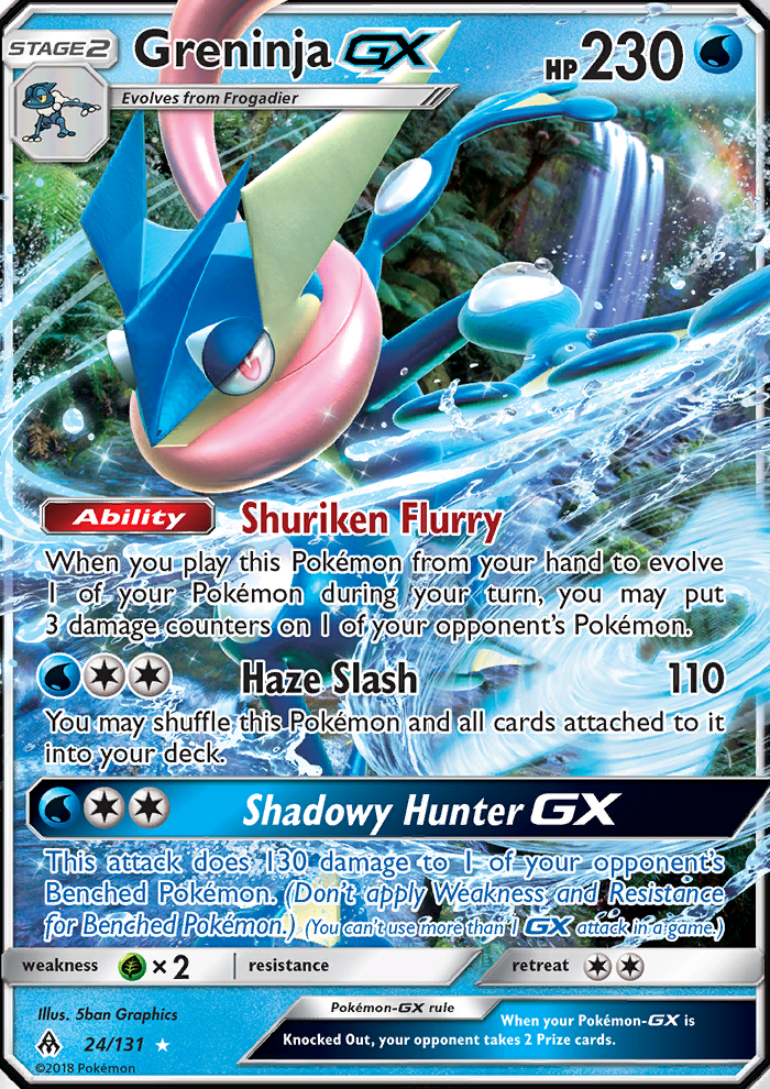 Pokemon Price - 2018 Forbidden Light Greninja GX