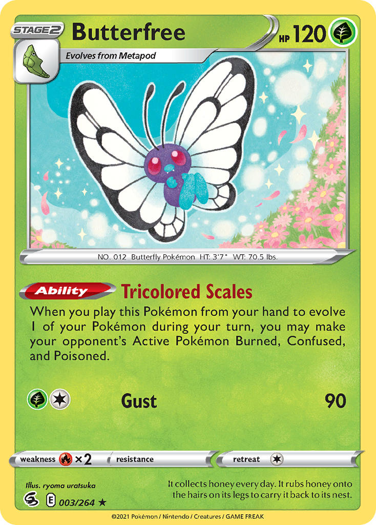 2021 Fusion Strike Butterfree   Holo