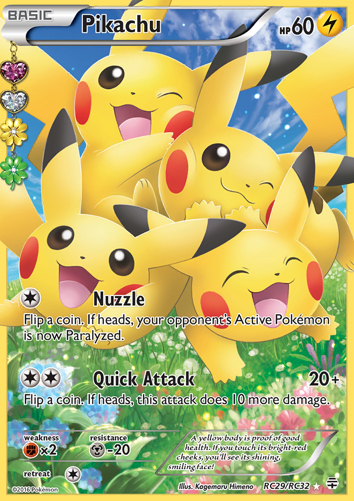 2016 Generations Radiant Collection Full Art/Pikachu  