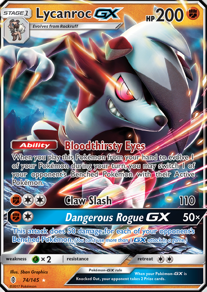 2017 Guardians Rising Lycanroc GX  