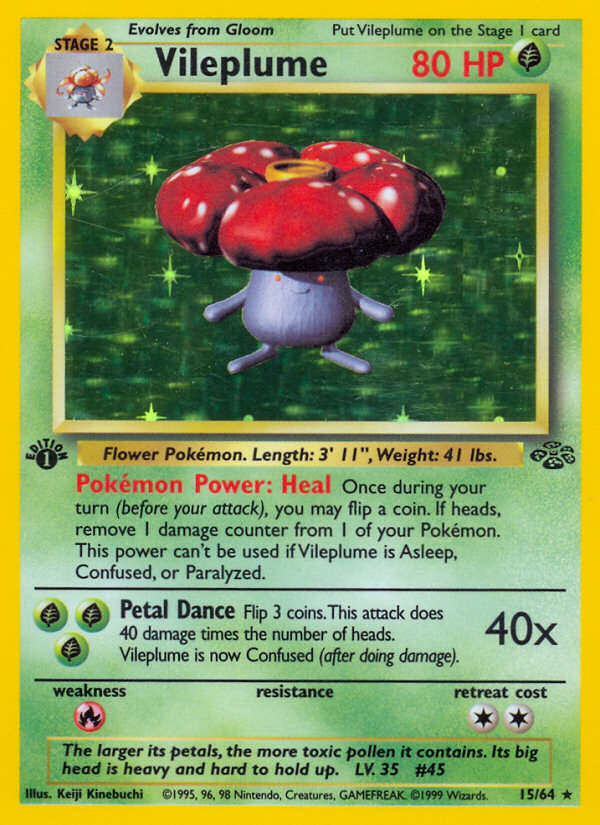 1999 Jungle Vileplume   Holo