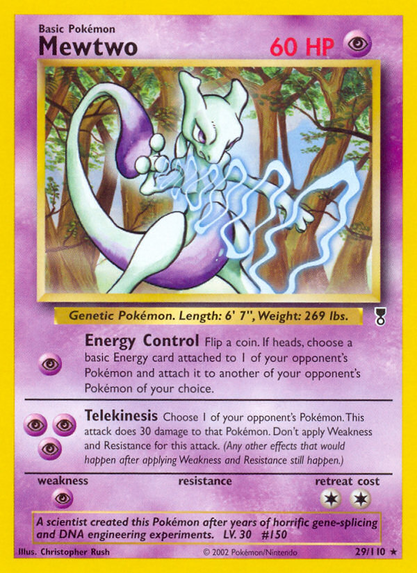 Pokemon Price 2002 Legendary Collection Mewtwo Reverse Foil 