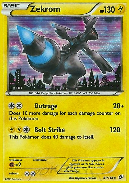 2013 Legendary Treasures Zekrom   Holo