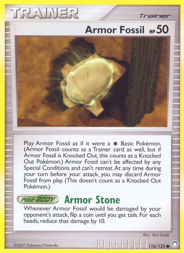 2007 Mysterious Treasures Armor Fossil Reverse Foil 