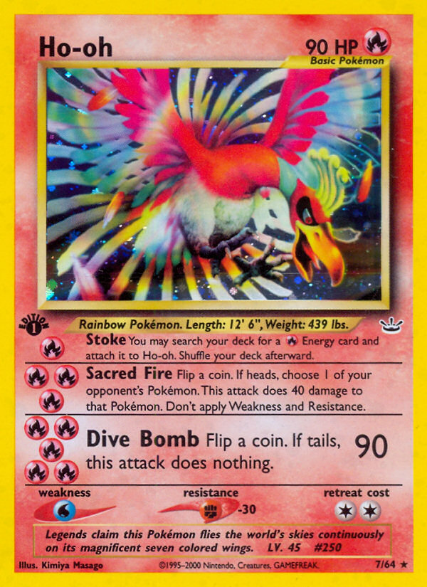 2001 Neo Revelation HO-Oh 1st Edition  Holo