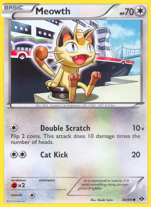 2012 Next Destinies Meowth Variety Blisters  Reverse Foil