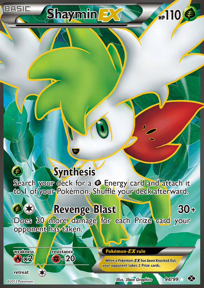 2012 Next Destinies Full Art/Shaymin EX   Holo