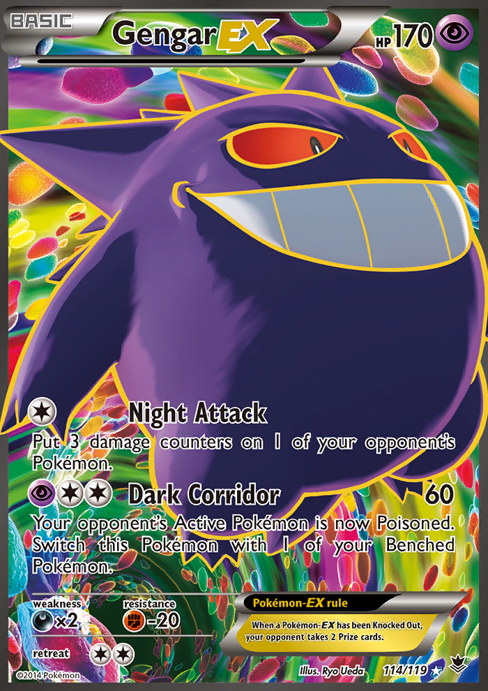 2014 Phantom Forces Full Art/Gengar EX   Holo