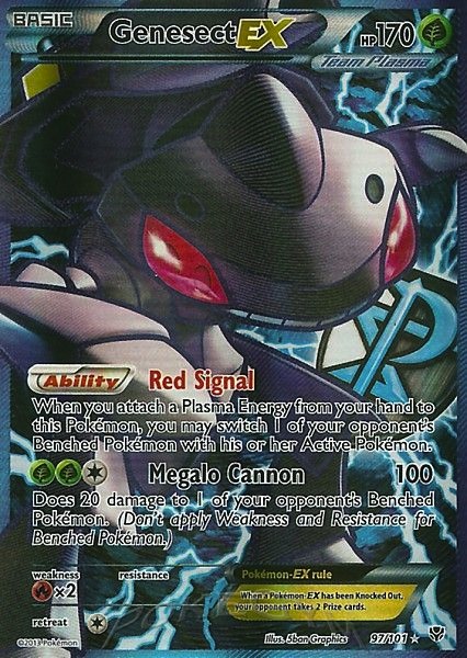 2013 Plasma Blast Full Art/Genesect EX   Holo