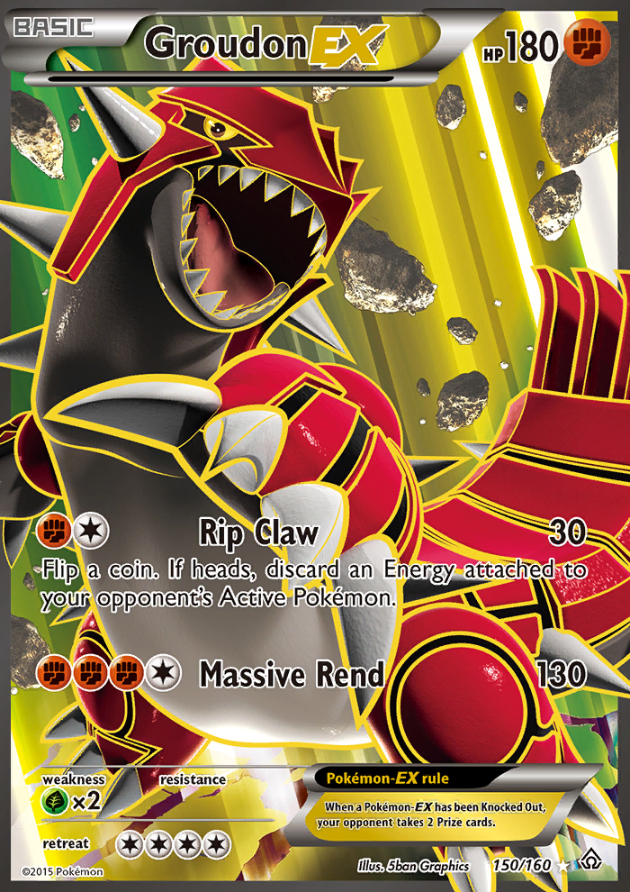 2015 Primal Clash Full Art/Groudon EX   Holo