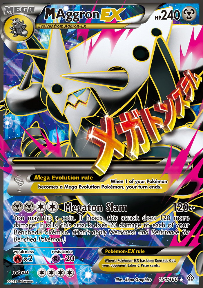 2015 Primal Clash Full Art/M Aggron EX   Holo