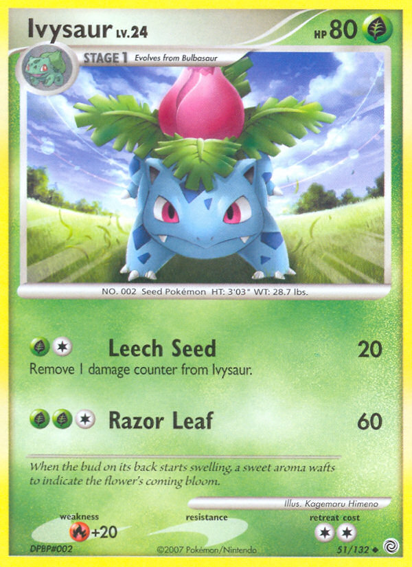 2007 Secret Wonders Ivysaur  