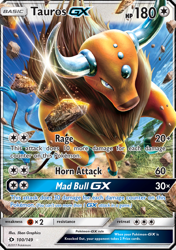 2017 Sun & Moon Tauros GX  