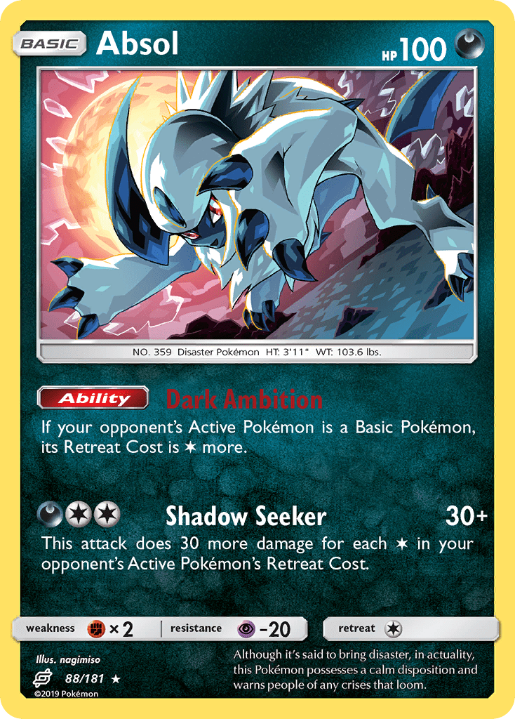 2019 Team Up Absol   Holo