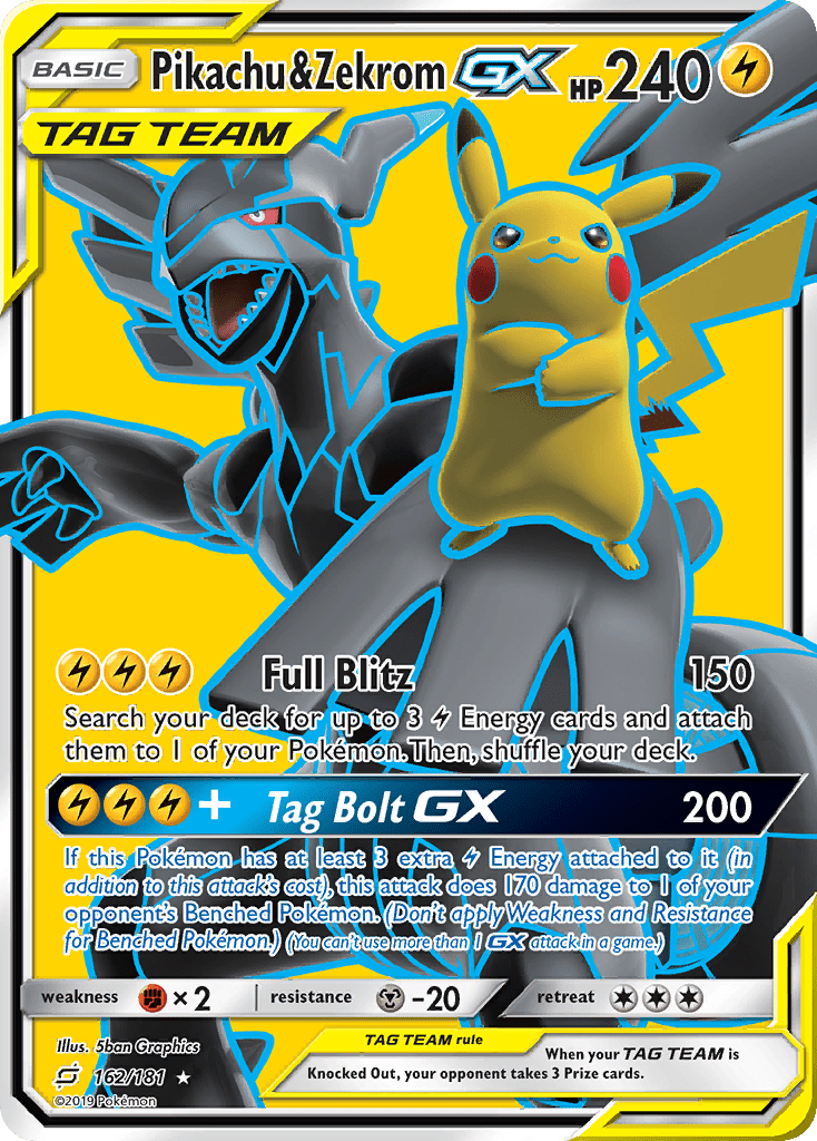 2019 Team Up Full Art/Pikachu & Zekrom GX  