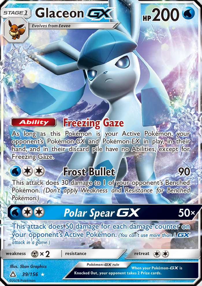 2018 Ultra Prism Glaceon GX  