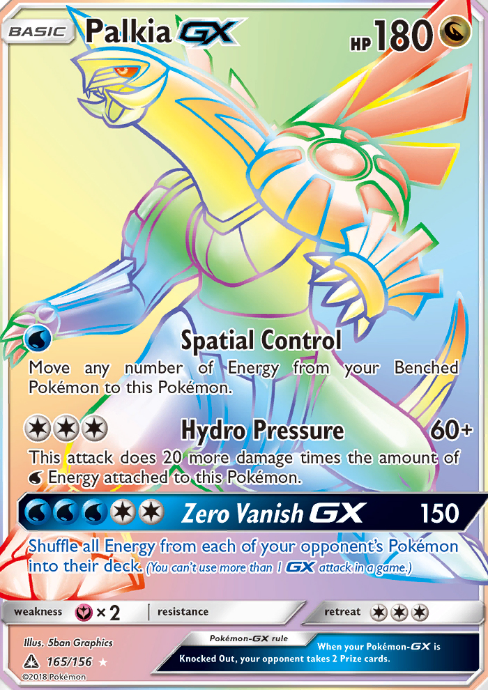 2018 Ultra Prism Full Art/Palkia GX Secret 