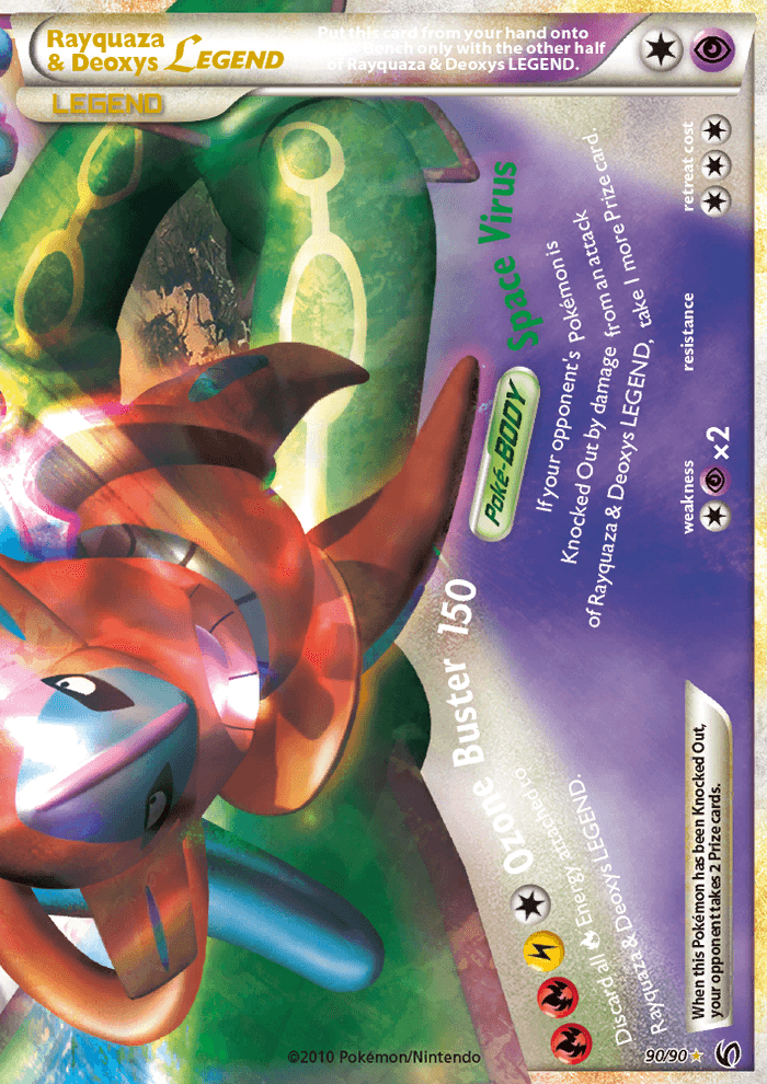 2010 Undaunted Rayquaza & Deoxys Legend   Holo