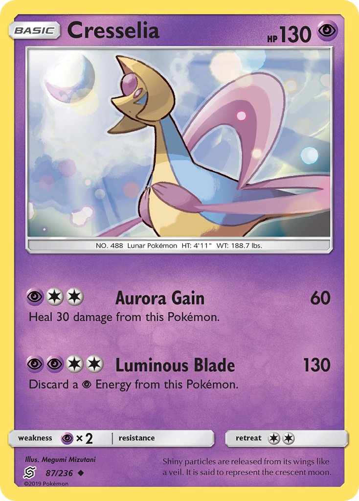 2019 Unified Minds Cresselia Reverse Foil 