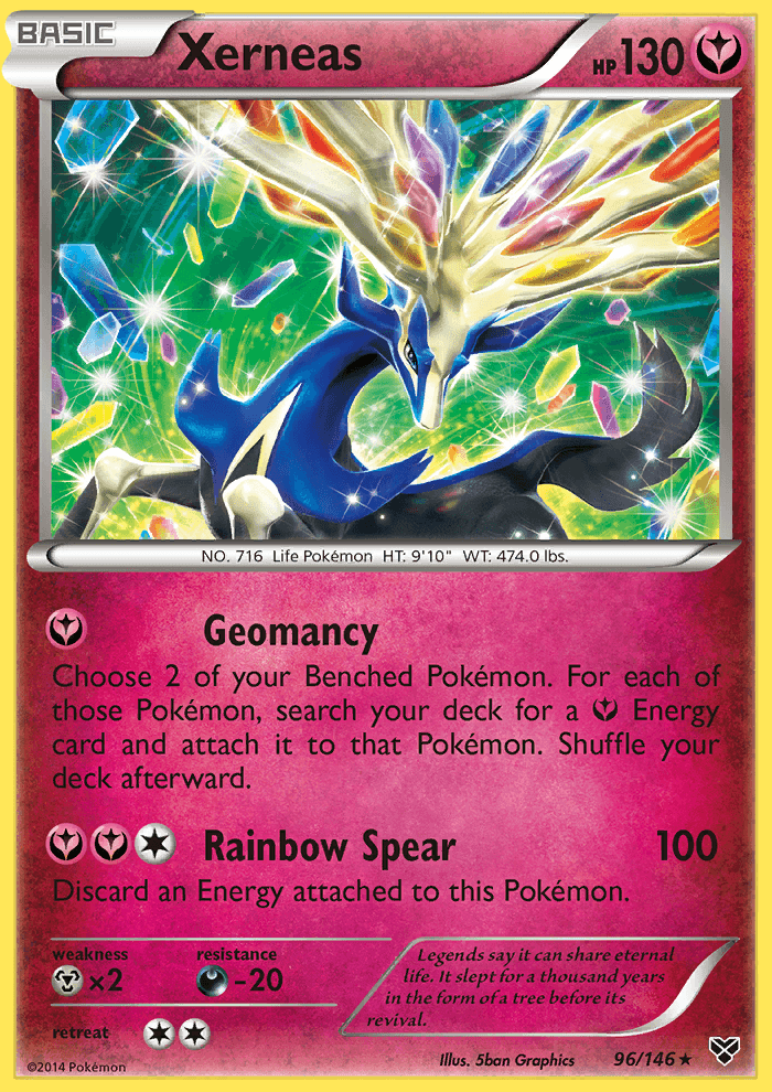 2014 XY Xerneas/Xerneas Cracked Ice  Holo